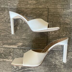ANTONIO MELANI White Heeled Mules
